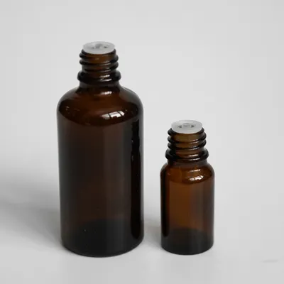 60ml 10ml Amber Glass Bottle Medical Liquid Essential Oil Bottle