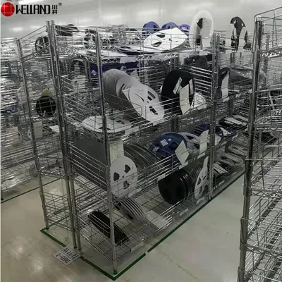 Chrome Steel Wire 4-Tier Heavy Duty Iron Shelf Unit Storage Warehouse System