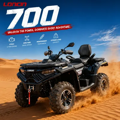 Loncin ATV Xwolf 700L 4X4 Quad Bike with Four Wheel