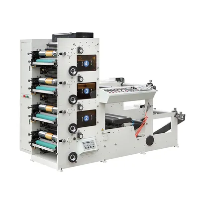 Unwind Roll Width 600mm 4/5 /6 /7 /8 Flexo Printing Machine for Paper Straw Paper Cup Sticker Label Paper Bag Flexo Printing