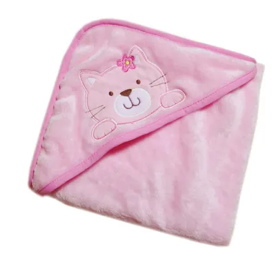 Cheap Price Coral Fleece Baby Hooded Towel Blankets