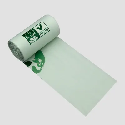 100% Biodegradable Folded Trash Bag on Roll with/Without Qr Code