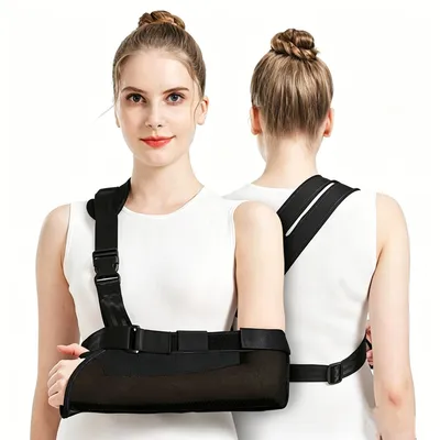 Arm Sling for Shoulder with Built-in Support Plate Airy Mesh Fabric