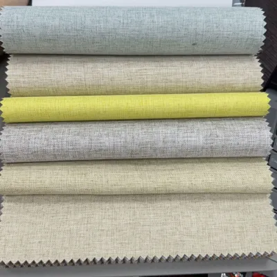 100% Blackout Curtain Fabric with Black Film Light Blocking for Homedecor