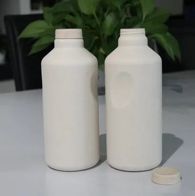 New Arrival Biodegradable 380 1000 Ml Sugarcane Pulp Drinking Water Bottle Hand Wash Bottle Can Be Customized Capacity Logo