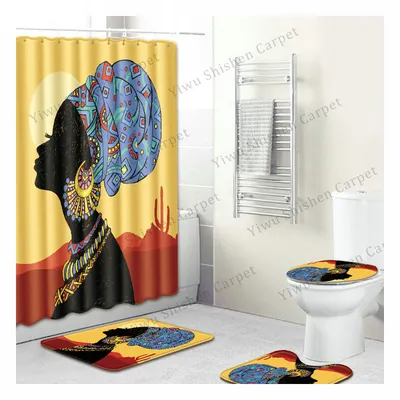 Amazon Hot Sell New Product Waterproof Polyester Sexcy Girl Masculine Shower Curtains
