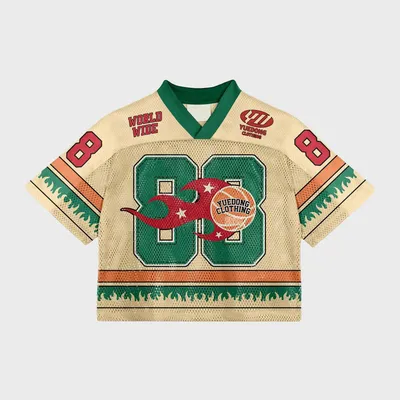 V Neck Youth Pullover Men Polyester T Shirt Manufacturer Blank Baseball Football Oversized Fit Cropped Boxy Mesh Jersey Custom