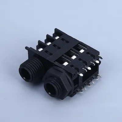 6.35mm Female Stereo PCB Audio Double Jack Socket