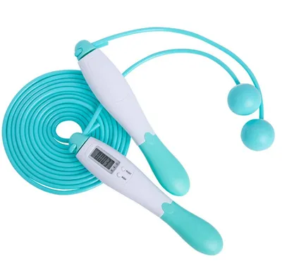 Electronic Counting Training Calorie Counting Cordless Dual Purpose Exercise PVC Skipping Rope