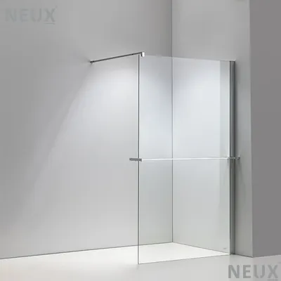 The New Neux European 2026 Shower Partition Shower Screen Walk-in Shower Wall with Shelf