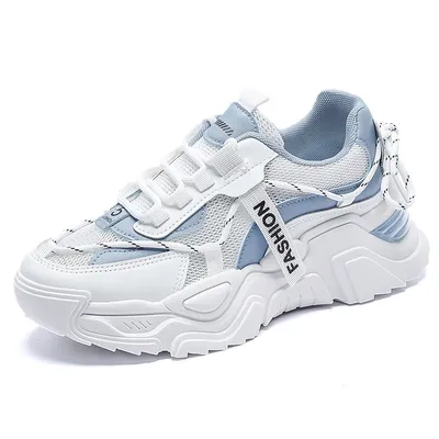 2022 Latest Designed Height Increasing Heel Soft Walking Sneakers White Color Women Designer Women Shoes