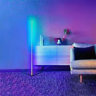 Smart Rgbic Floor Lamp with WiFi Control for Modern Spaces