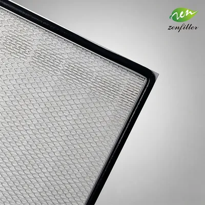 Optimized Pleat Structure Mini Pleat HEPA Filter for High Volume Airflow Demand