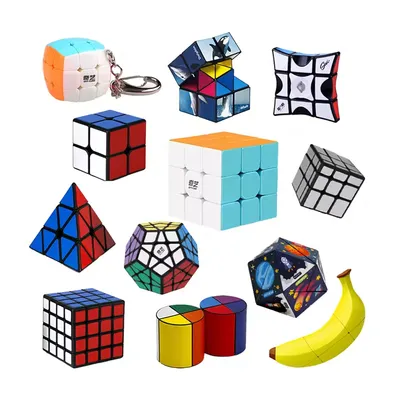 Custom Printing Logo Professional Speed Puzzle Magnet Magic Cube 3X3 Shape Shifting Box Infinity Cube Toy Fidget Stress Cubes