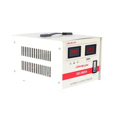 220V Single Phase Servo Motor Digital AC Automatic Voltage Regulator with LCD Display