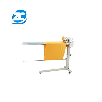 High Efficiency Zc-911 Automatic Fabric Strip Roll Ribbon Cutting Machine Fabric Slitting Machine