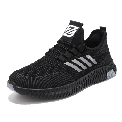 Cheap Price Stylish Fly Knitting Trainers Breathable Mens Casual Shoes