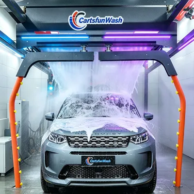 Fully Automatic Touchless Car Wash Machine Smart Sensor Voice Prompt LED Screen Custom Language Embassy Commercial Car Washer
