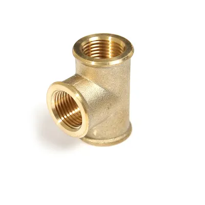 Brass Plumbing Pipe Fittings Female Tee