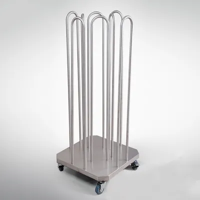 Movable Stainless Steel Collecting / Storage Racks / Shelf for Clothing Hangers