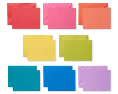 Rainbow Design Colorful Greeting Gifts Card Envelopes for Holiday Greeting Invitation Packing