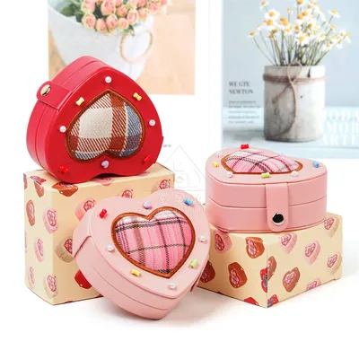 Heart-Shaped Storage Box for Rings, Earrings, Pendants, and Necklaces