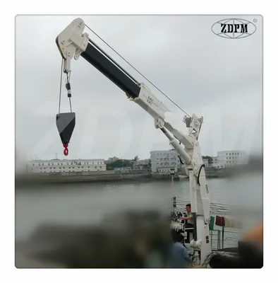 5t 10m Knuckle Boom Electric Hydraulic Marine Crane
