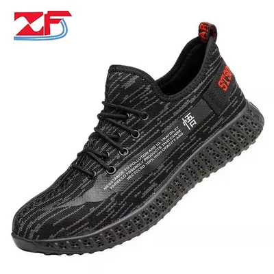 High Quality Working Shoes for Men Safety Lightweight Black Safety Shoes Fashionable Safety Shoes