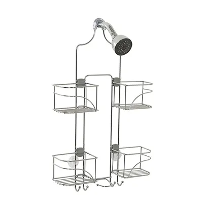 Home Expandable Over-The-Shower Caddy, Chrome