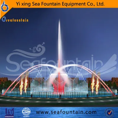 Outdoor Color Changing Music Pool Fountain