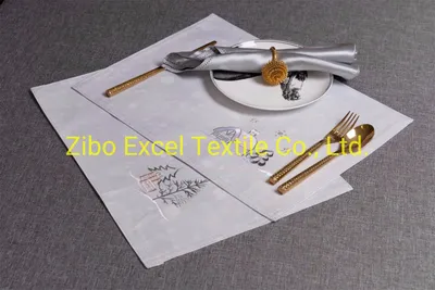 Polyester Digital Printed Embroidered Placemat
