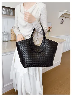 Tote Bag, Women's Simple Large Capacity Shoulder Bag, Fashionable and Versatile Commuting Handbag