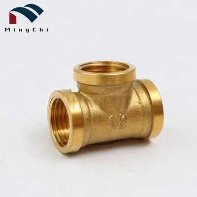 China Quality Product Cw617 1/2"-2" Brass Tee Brass Thread Tee Female Tee