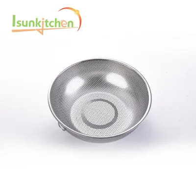 Eco-Friendly Kitchen Stainless Steel Mesh Round Vegetable Basket