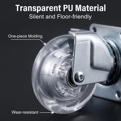 Factory Light Duty Retractable Leveling Furniture Moving Lightweight Casters with Threaded Stem