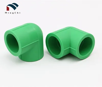 Zhuji Green Low Price PPR Water Plumbing High Quality 90 Degree Elbow Plastic Fittings