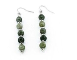 Silver Quartzite Earring