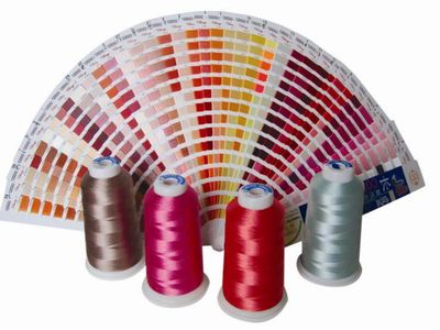 Polyester Rayon Cotton Embroidery Thread