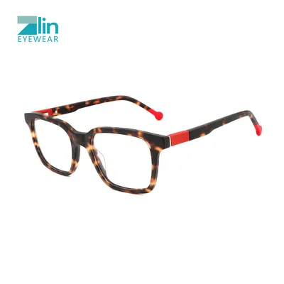 2025 Wholesale Eyewear High Quality Unisex Rectangle Acetate Optical Frame