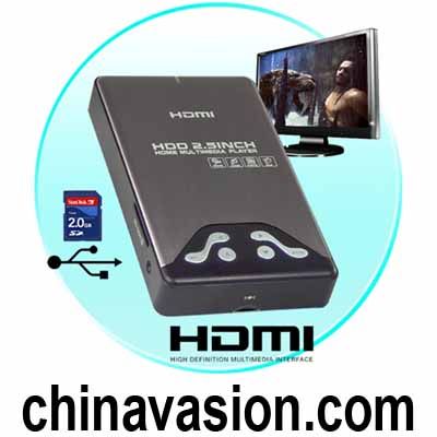 Portable SATA 2.5 HDD Multimedia Enclosure