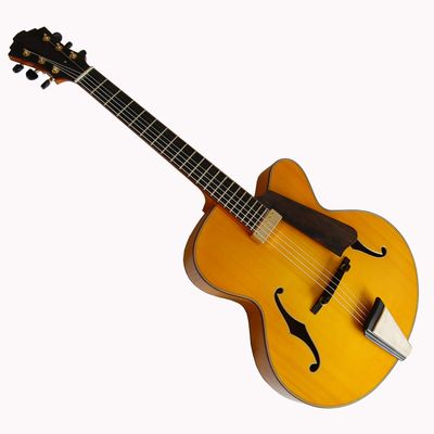 16inch Yellowcolor Handmade Jazz Guitar---Available in The Stock