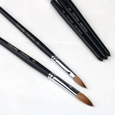 Brushes Wool Handle 10 Size Nail Art Tools Drawing Pen Acrylic Nail Brush