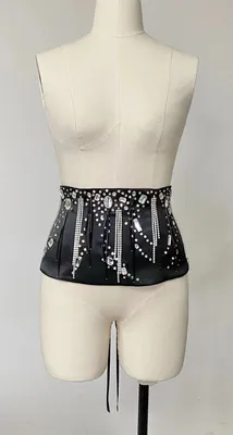 Customize Rhinestone Fabric Belt for Fashion Show
