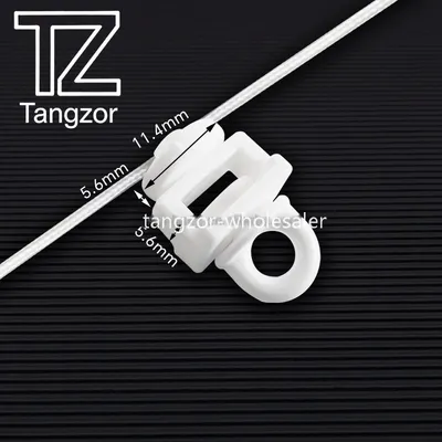 Modern Design 6/7/8cm Spacing Curtain Runner for S Ripple Fold Curtain Rail Manual Curtain Track POM S Wavy Runner