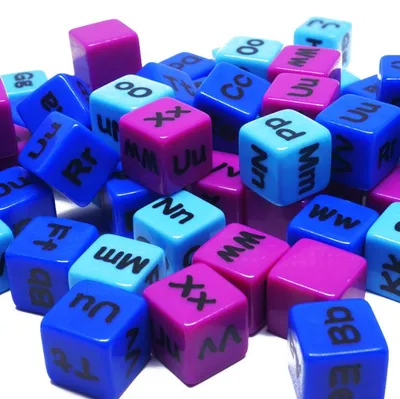 Custom Six Sided Dice Acrylic Color Dice 16mm Square Corner Silkscreen Heat Transfer Engrave Logo