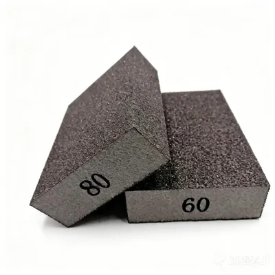 Right Angle Aluminum Oxide Sanding Sponge for Stainless Steel Rust Removal