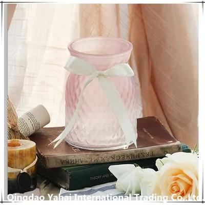 Pink Small Flower Vase/ Glass Jar