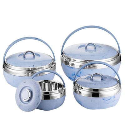 Circular Keep Food Warm Container for Lunch Box Hot Pot 4PCS Set