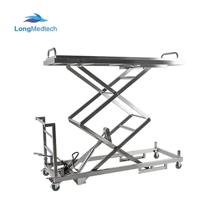 Lift-Able Wheel Hydraulic Corpse Trolley Electronical Mortuary Body Lifting Trolley