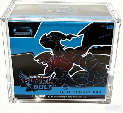 Dustproof Waterproof Etb Protector Pokemon Clear Ultra Acrylic Display Case Box